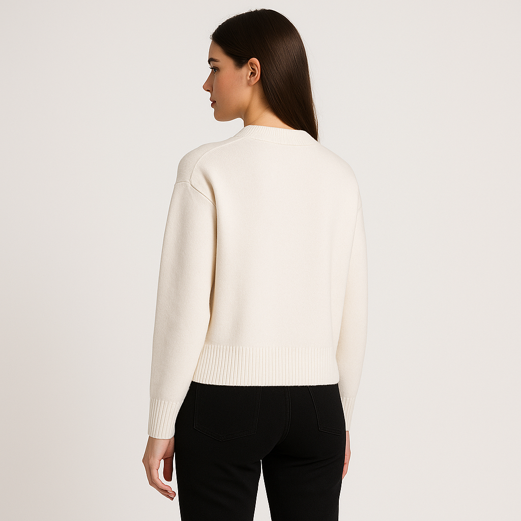 Aimée | Pull en laine luxe avec cœur