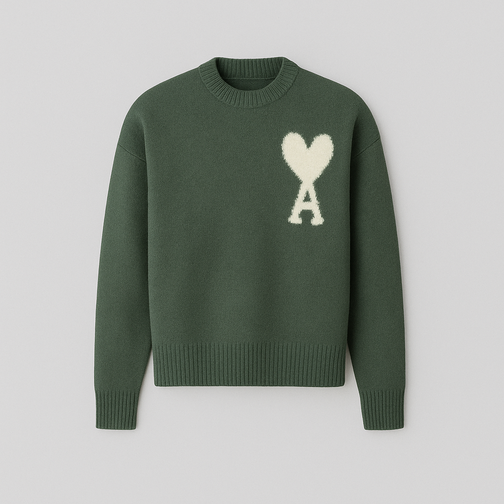 Aimée | Pull en laine luxe avec cœur