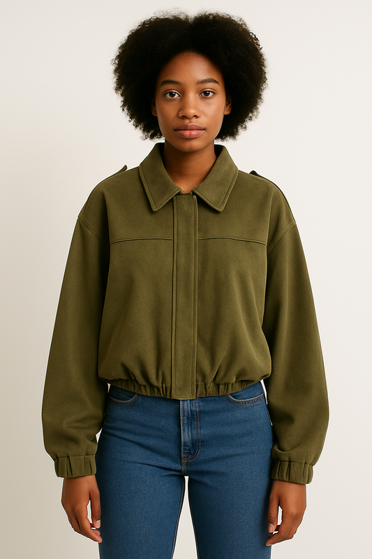 La Veste Intemporelle en Daim Éco