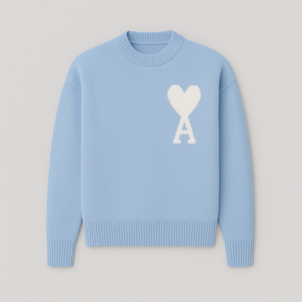 Aimée | Pull en laine luxe avec cœur